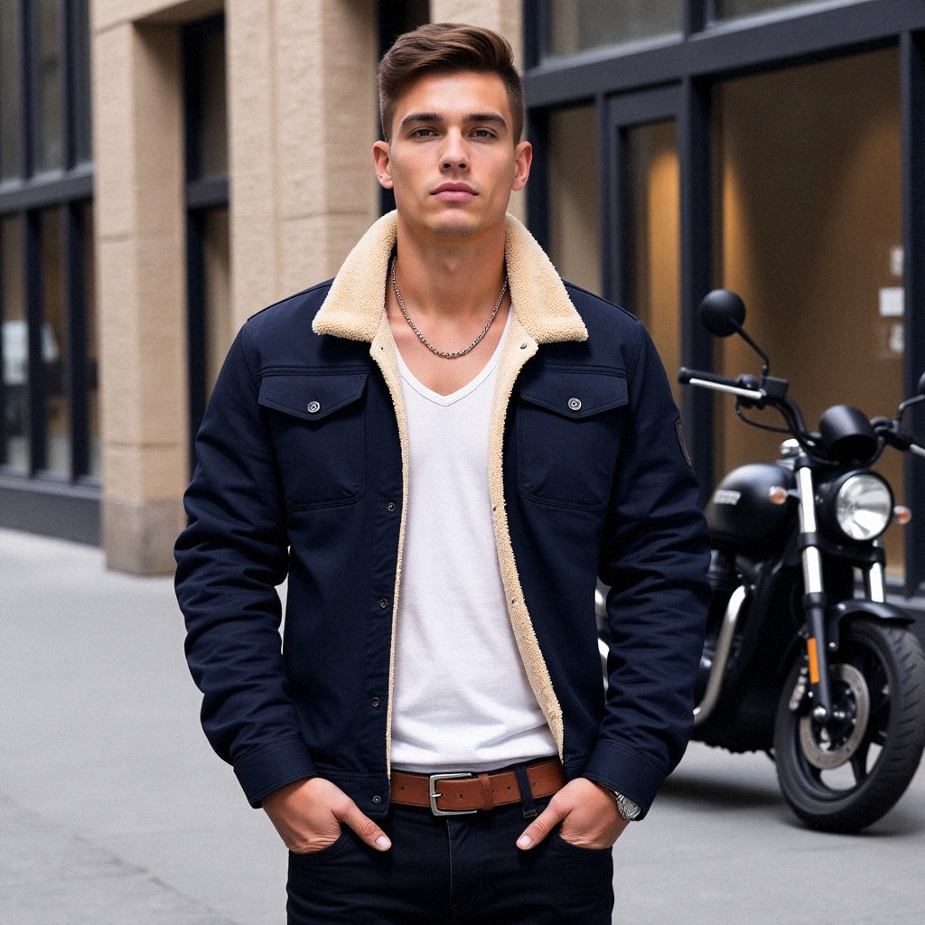 Veste Bomber Vintage Pour Hommes | Classique