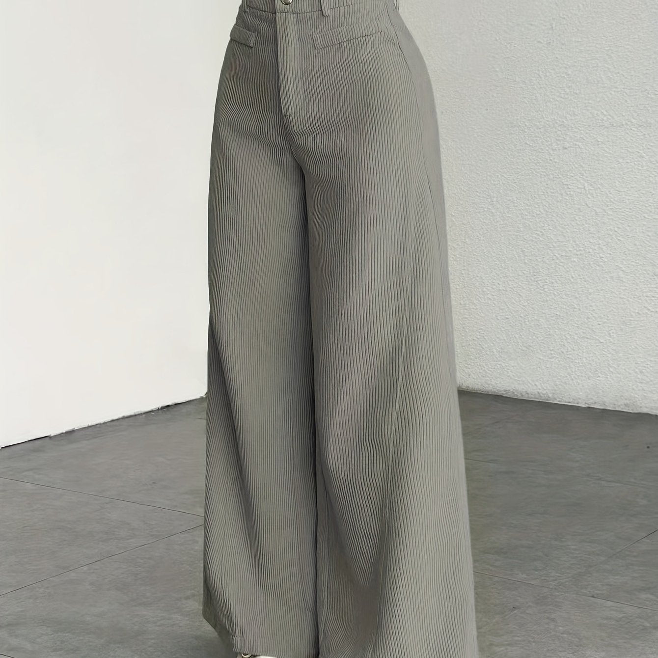 Womens Wide Leg Trousers | High-Waisted