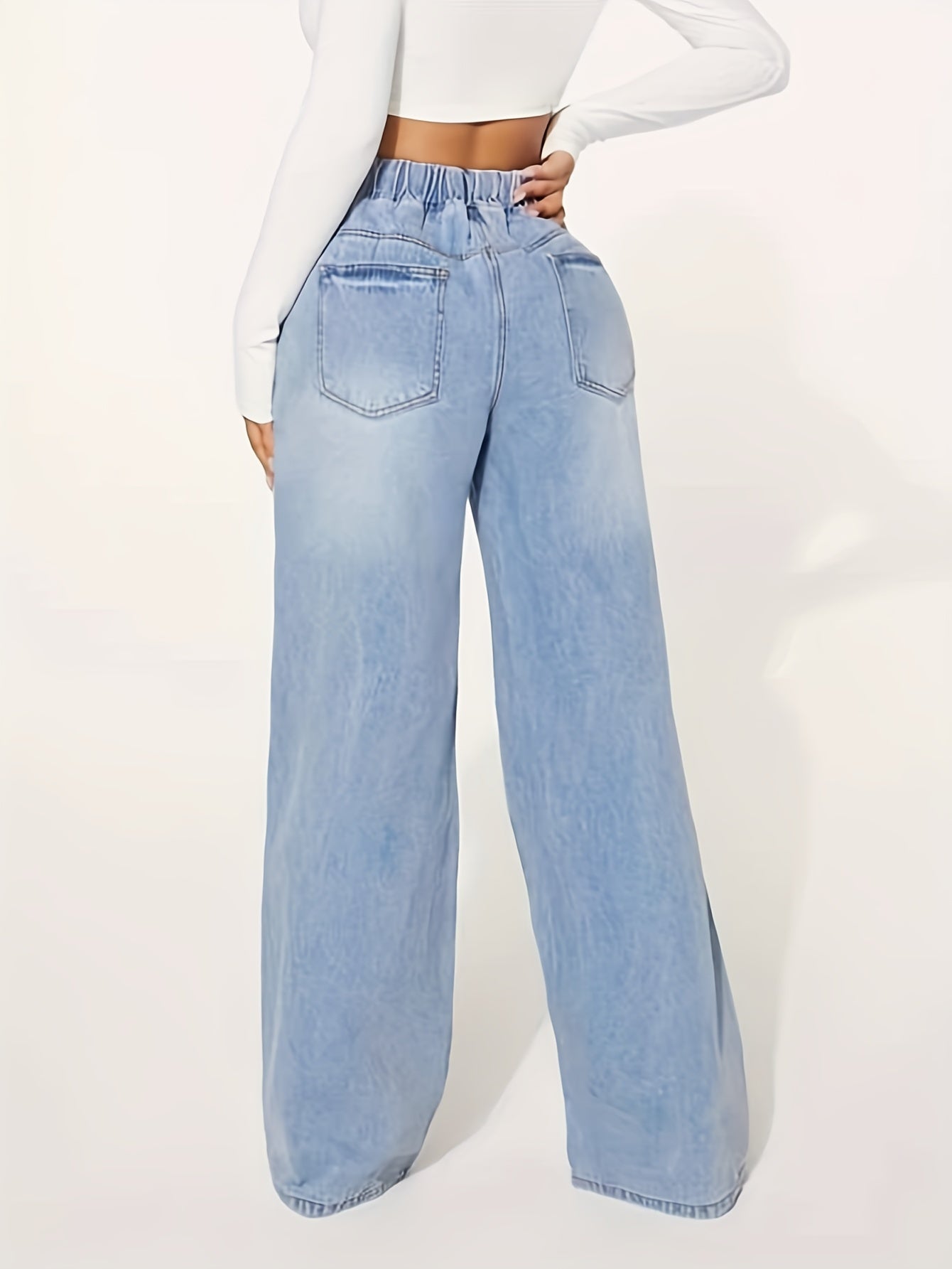Womens Wide Leg Trousers | Loose Fit Jeans