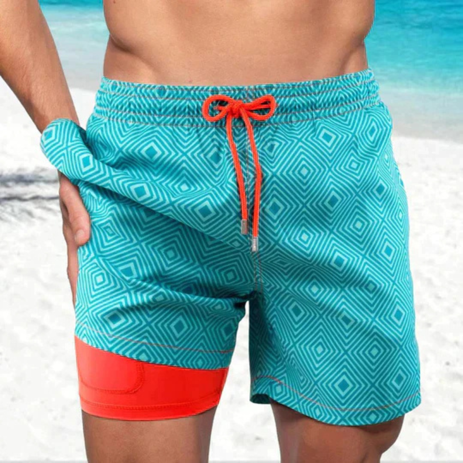 Shorts De Bain Pour Hommes A Séchage Rapide | Vêtements De Plage Légers
