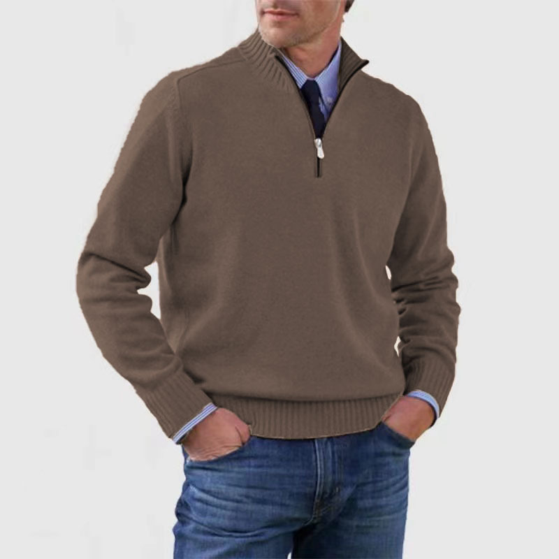 Men’s Casual Half-Zip Sweater| Stylish