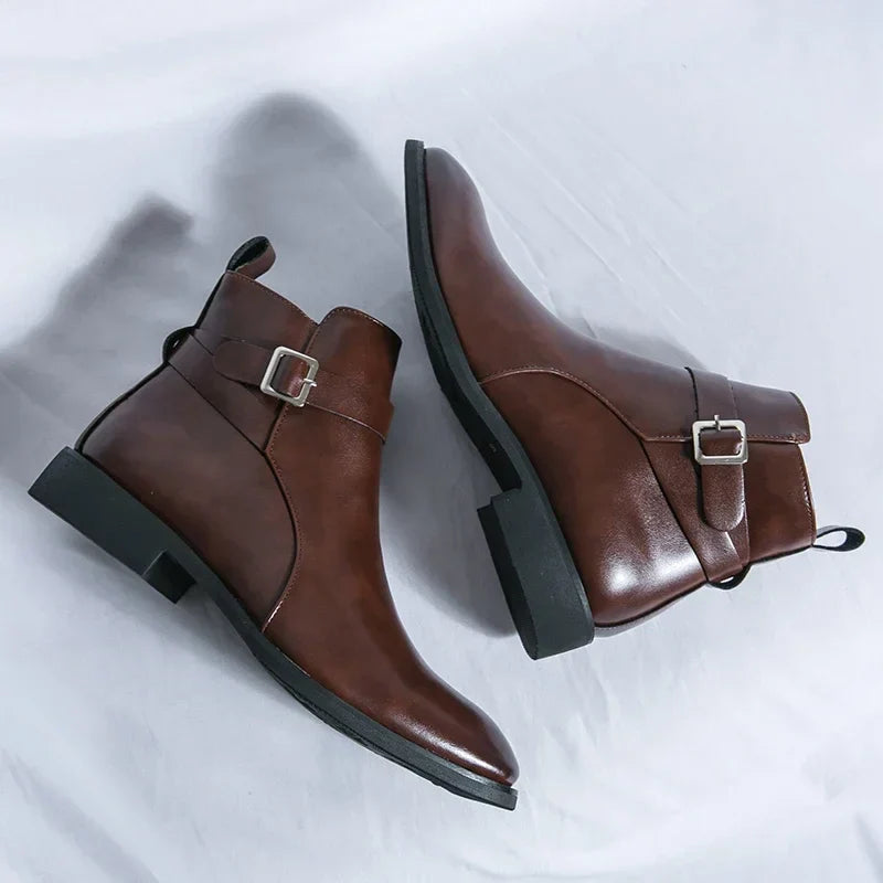 Mens Chelsea Boots  | Sleek Classic with Side Zipper