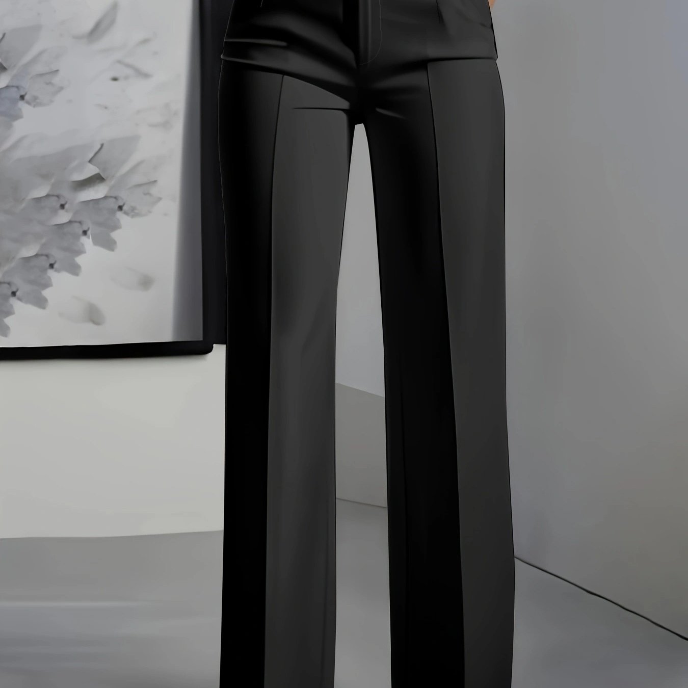 Womens Wide Leg Trousers | Elegant High-Waist