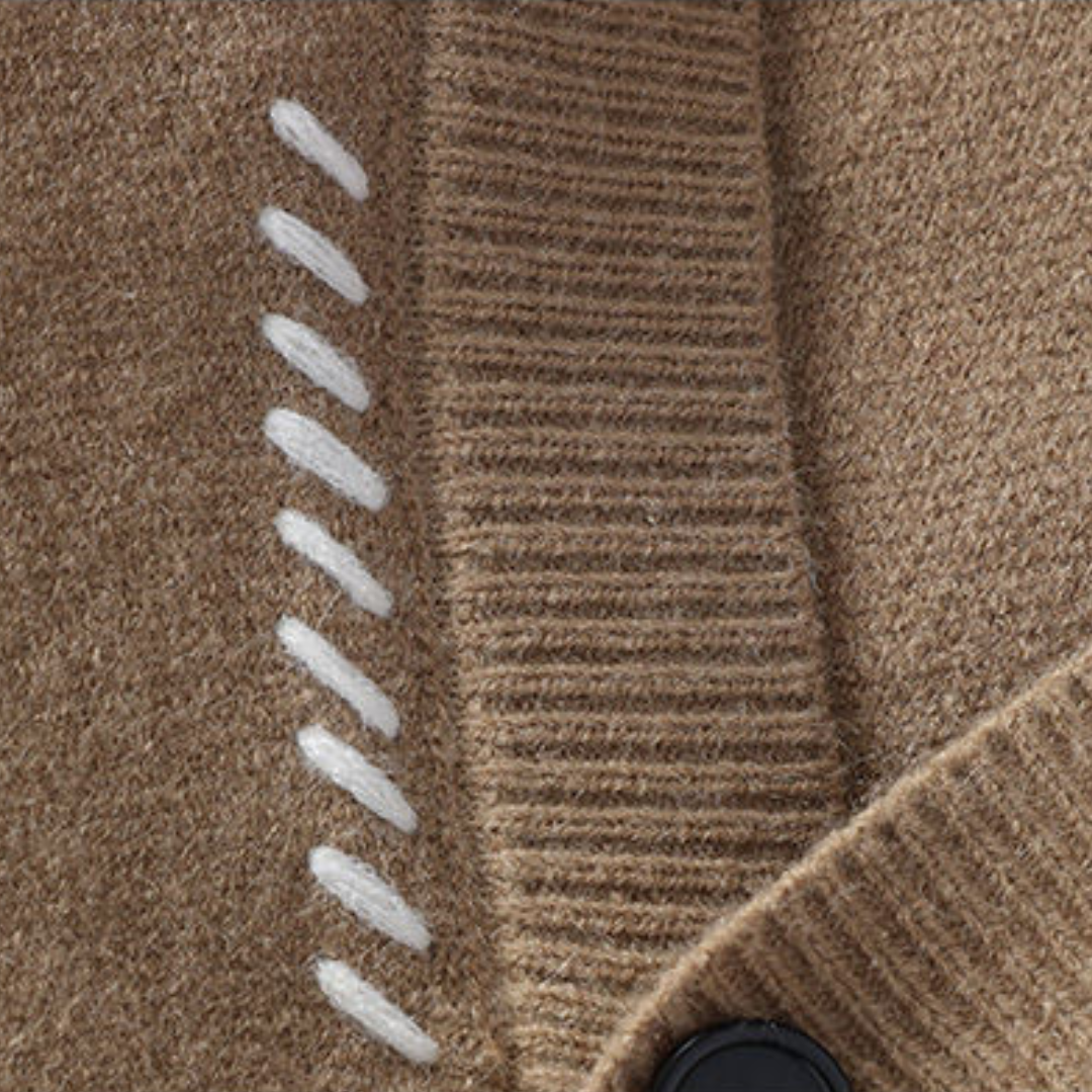 Men’s Stylish Casual Sweater | Button-Up Design