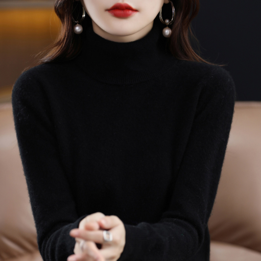 Women’s Turtle-Neck Long-Sleeve Sweater | Minimalist