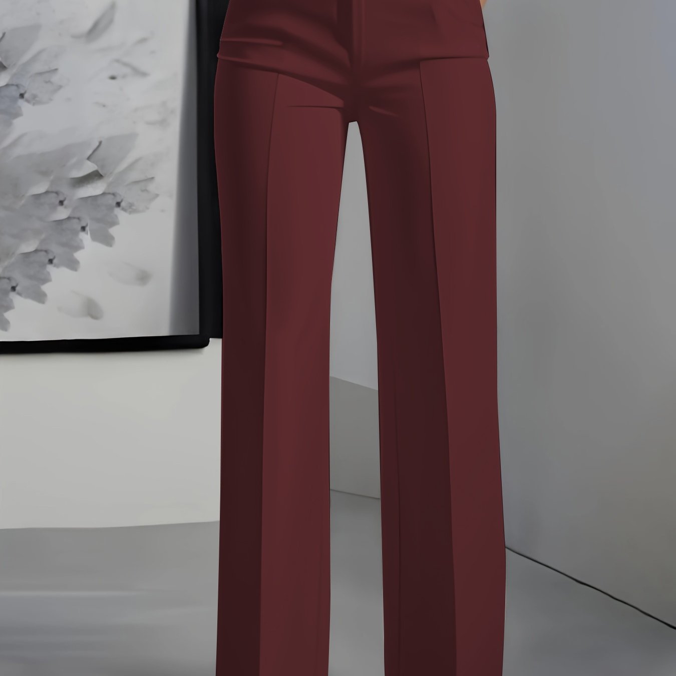 Womens Wide Leg Trousers | Elegant High-Waist