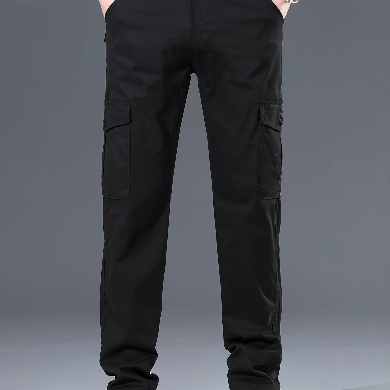 Menss Solid Color Cargo Trouser | Regular Fit