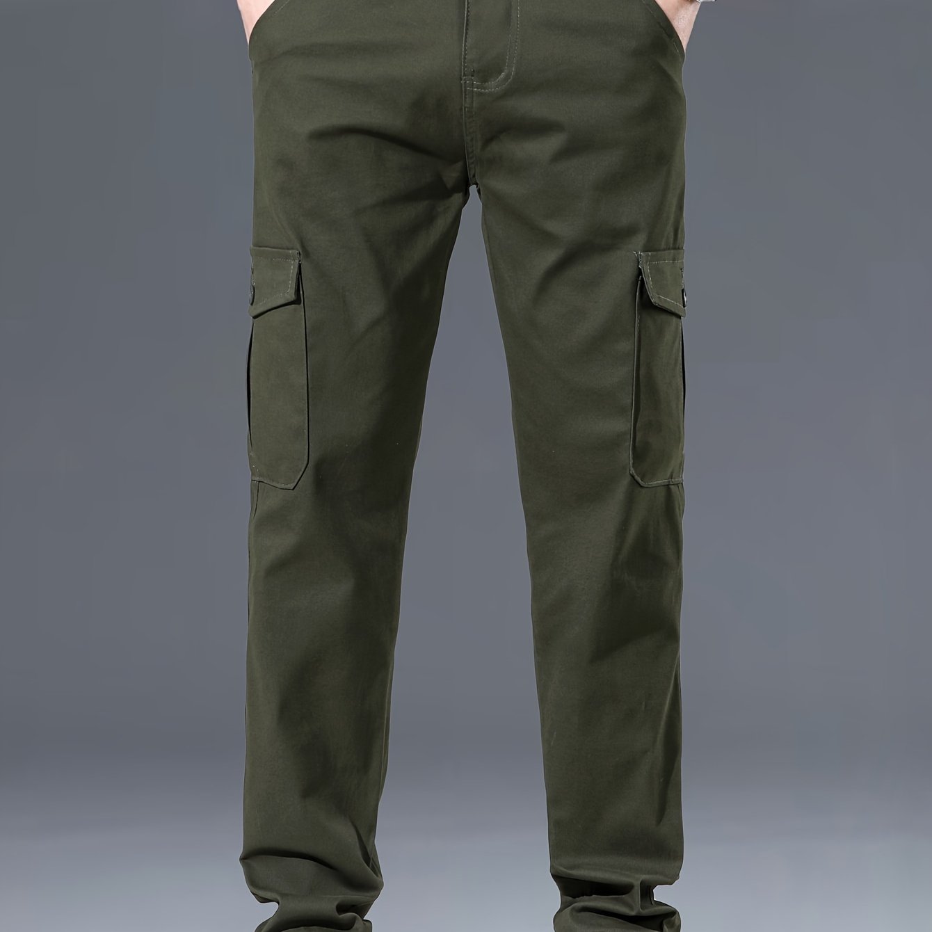 Menss Solid Color Cargo Trouser | Regular Fit