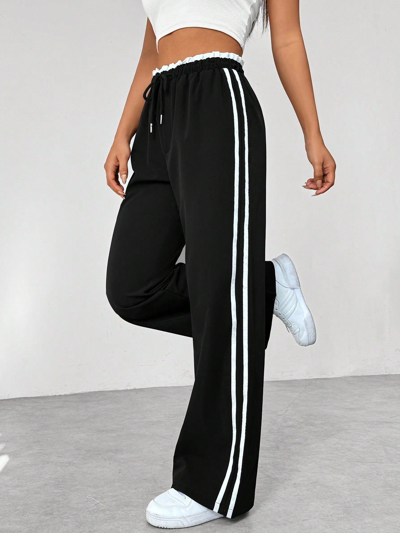 Women's Trendy Sporty Wide-Leg Pants | Casual