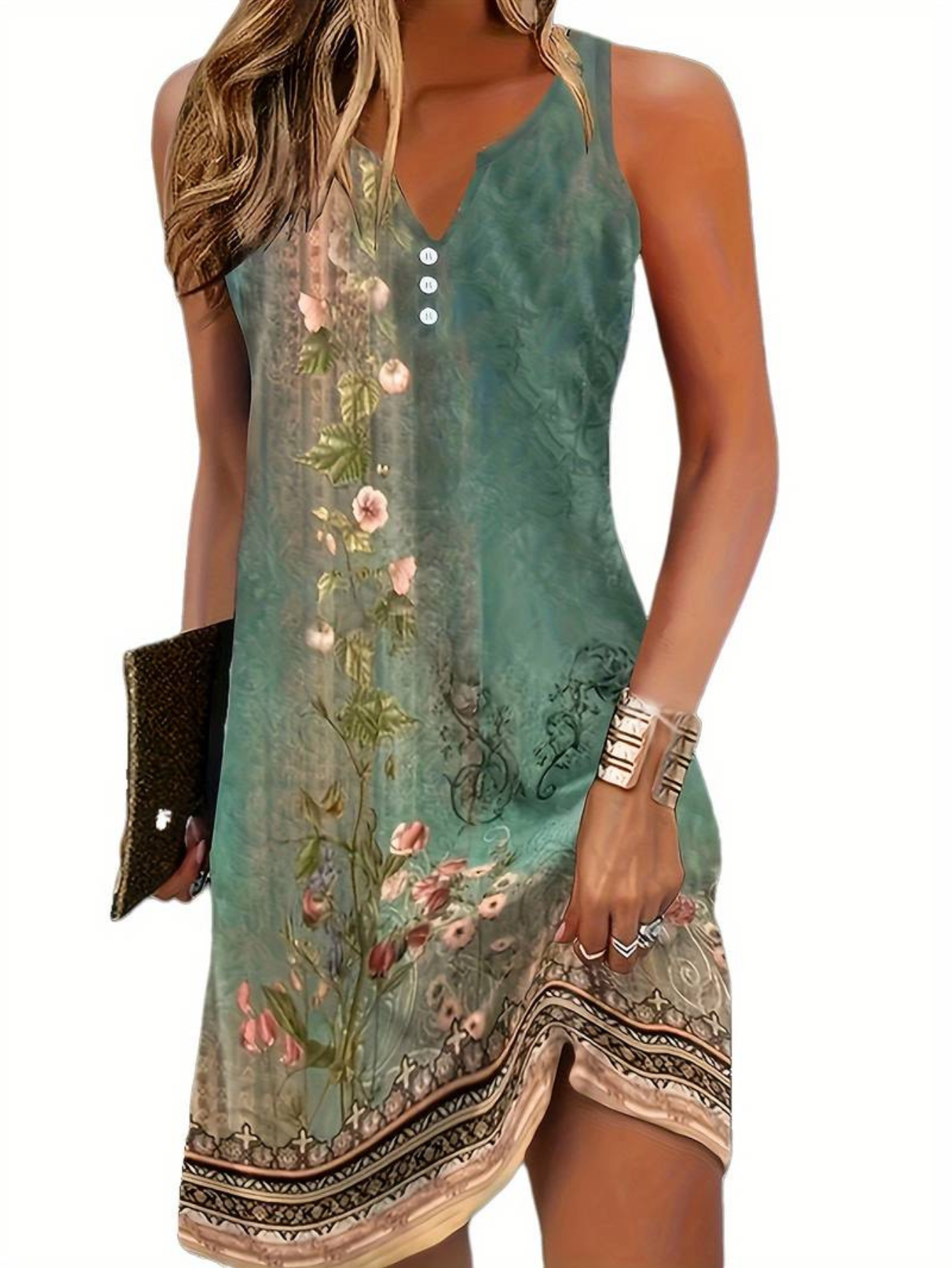 Robe sans manches confortable pour femmes | Mini