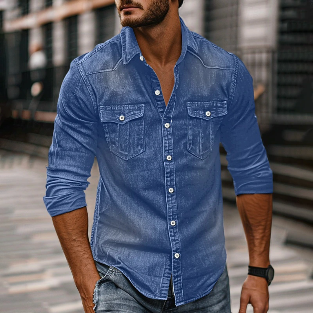 Chemise Casual à Boutons Pour Hommes | Classique