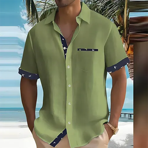 Men’s Short Sleeve Shirt | Button Front
