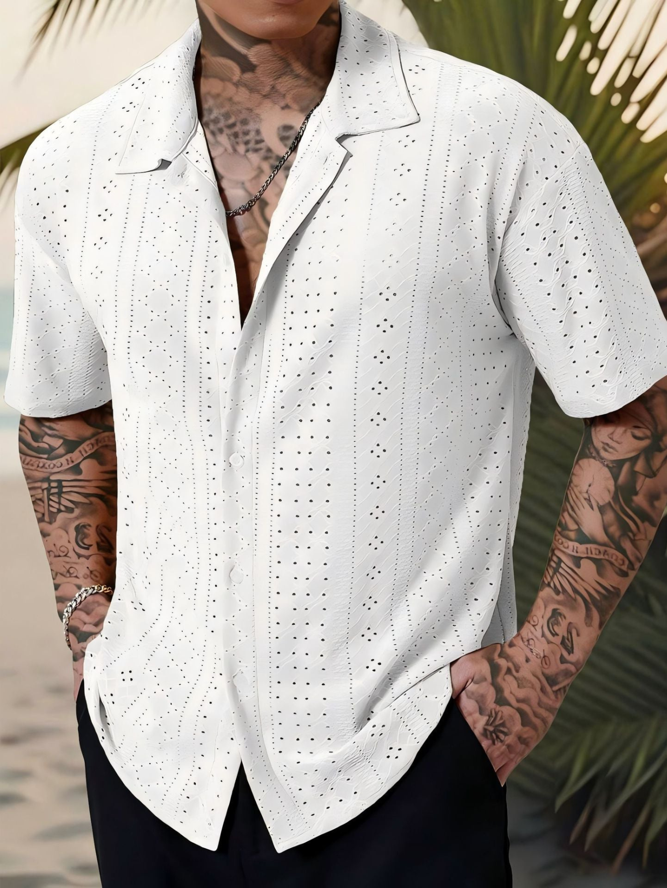 Chemise à Boutons pour Hommes | Décontractée