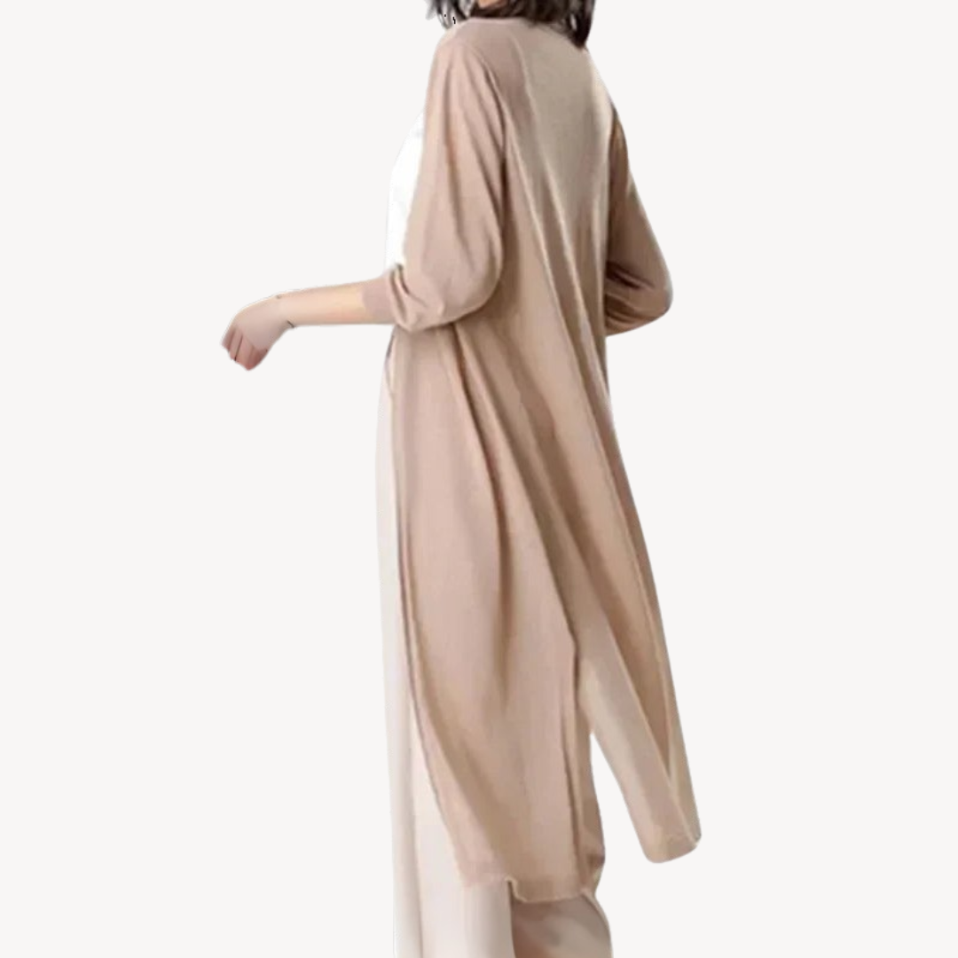 Cardigan Long En Tricot Pour Femmes | Élégant