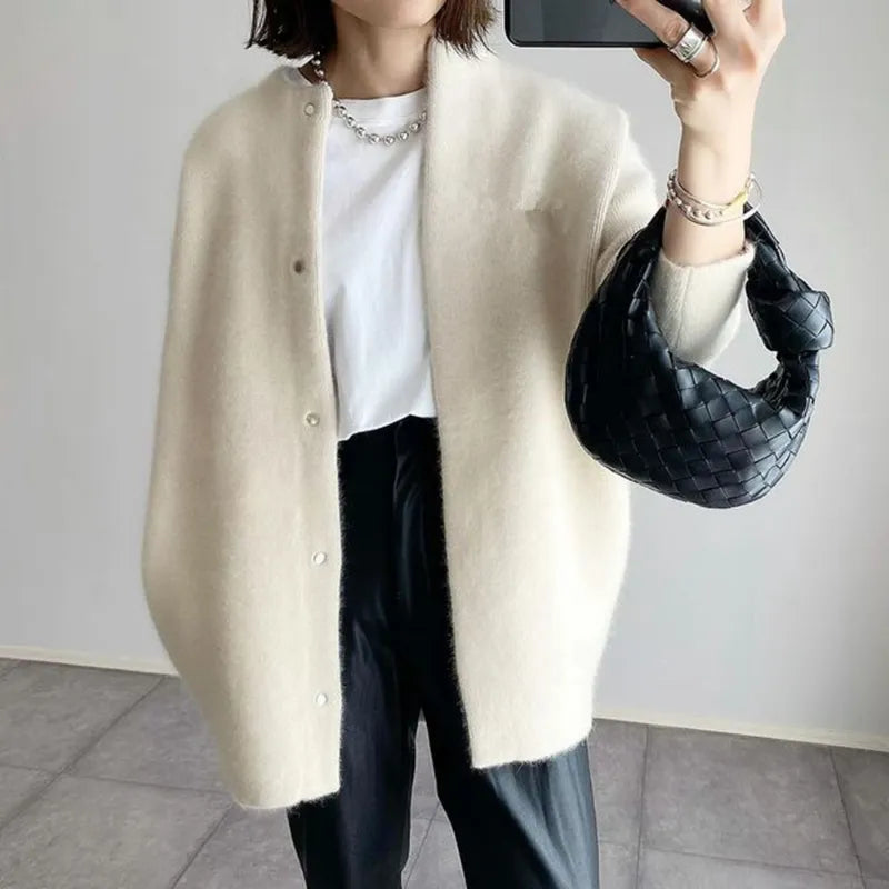 Cardigan Tricoté Douillet Pour Femmes | Fermeture Boutonnée