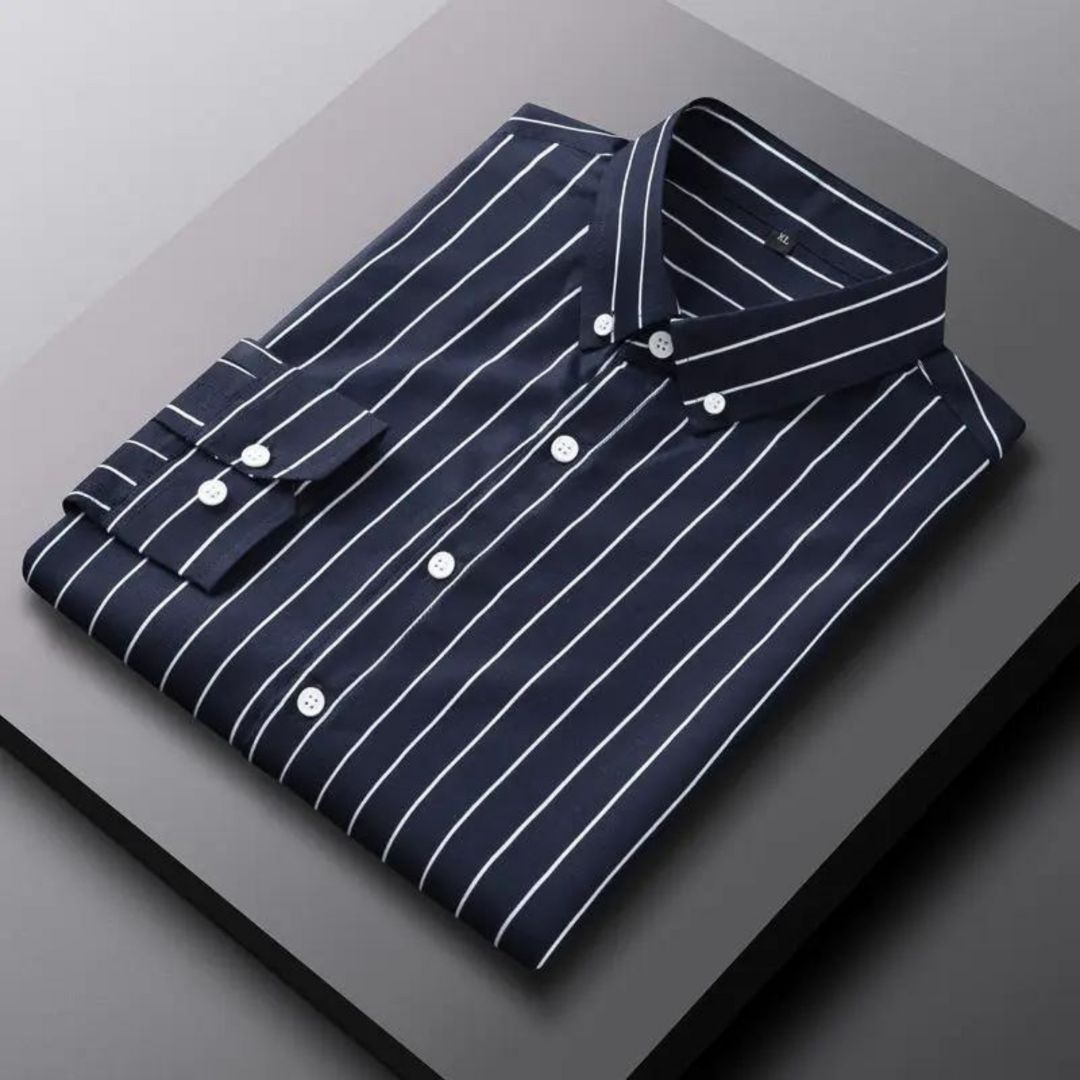 Chemise Rayée Stylée Pour Homme | Décontractée
