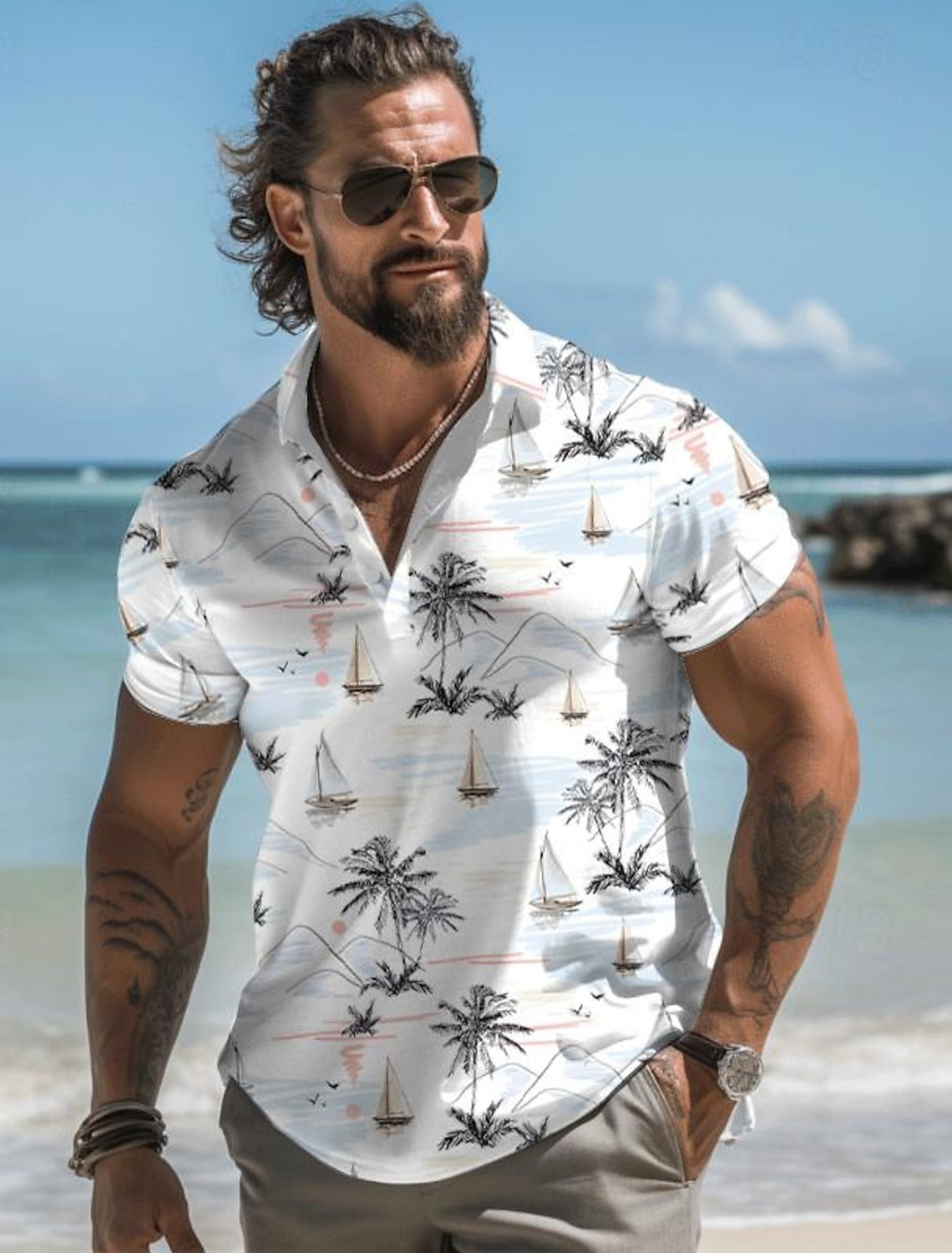 Chemises Hawaïennes Colorées Pour Hommes | Estival