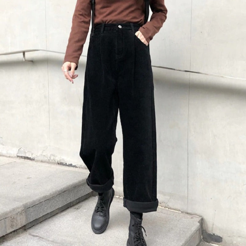 Women’s Corduroy Pants | High-Waisted