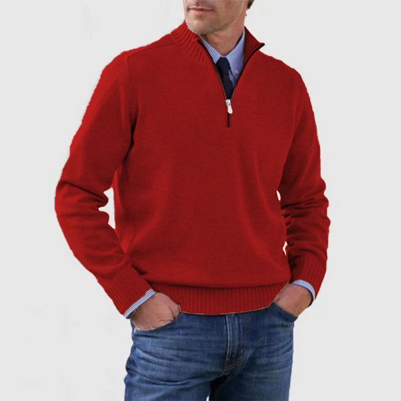 Men’s Casual Half-Zip Sweater| Stylish