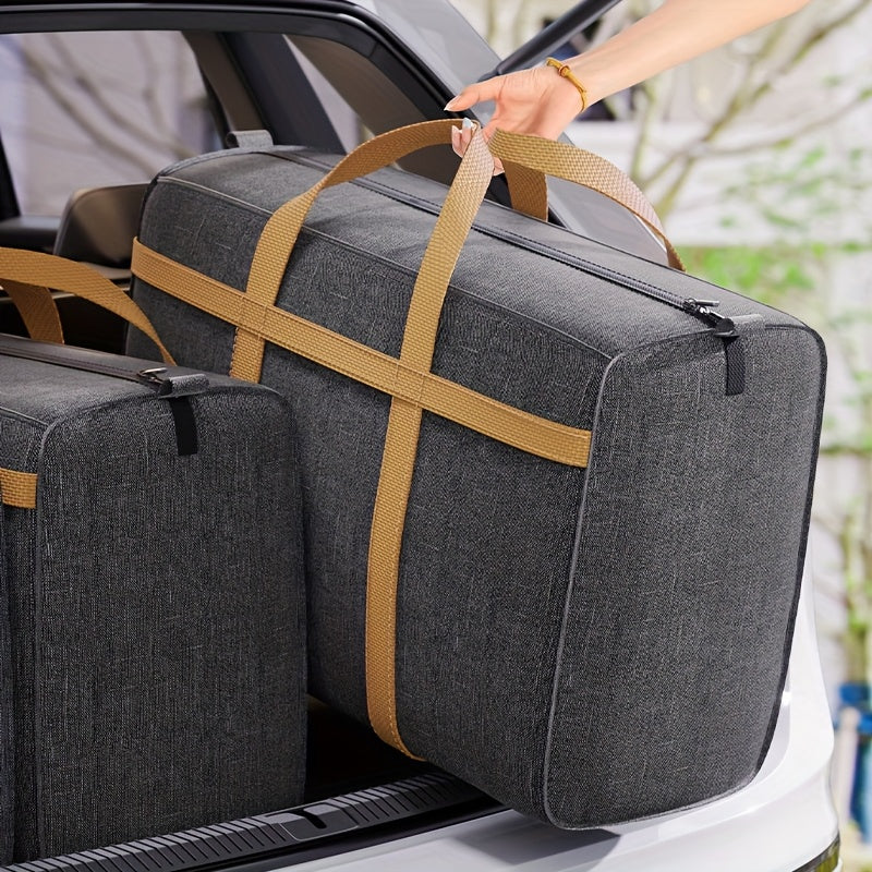 Lot de 2 Sacs de Rangement Pliables Ultra-Résistants | Grande Capacité, Tissu Durable, Idéal pour la Maison, la Voiture et les Voyages