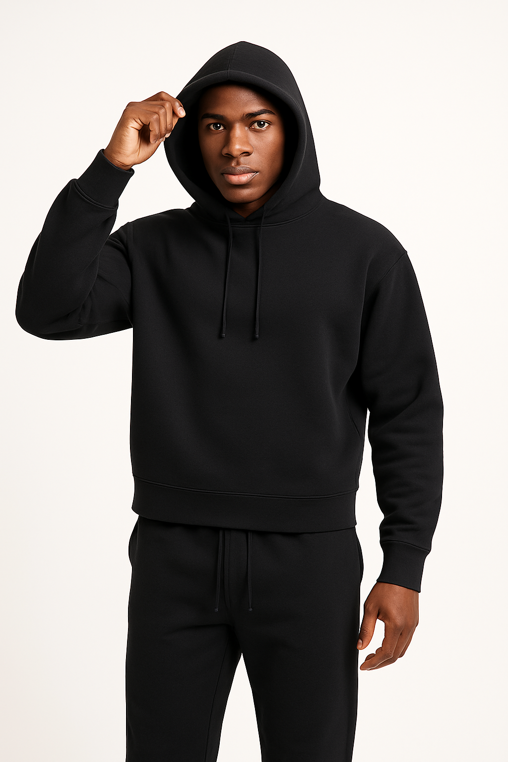 Mens Hoodie Casual Oversized | Drawstring Hood