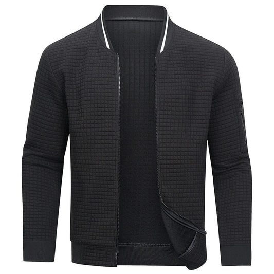 Men's Comfortable Zip-Up Sweater | Warm