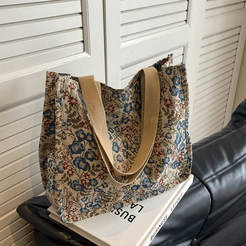 Sac De Shopping Floral Élégant Pour Femmes | Sac de Plage