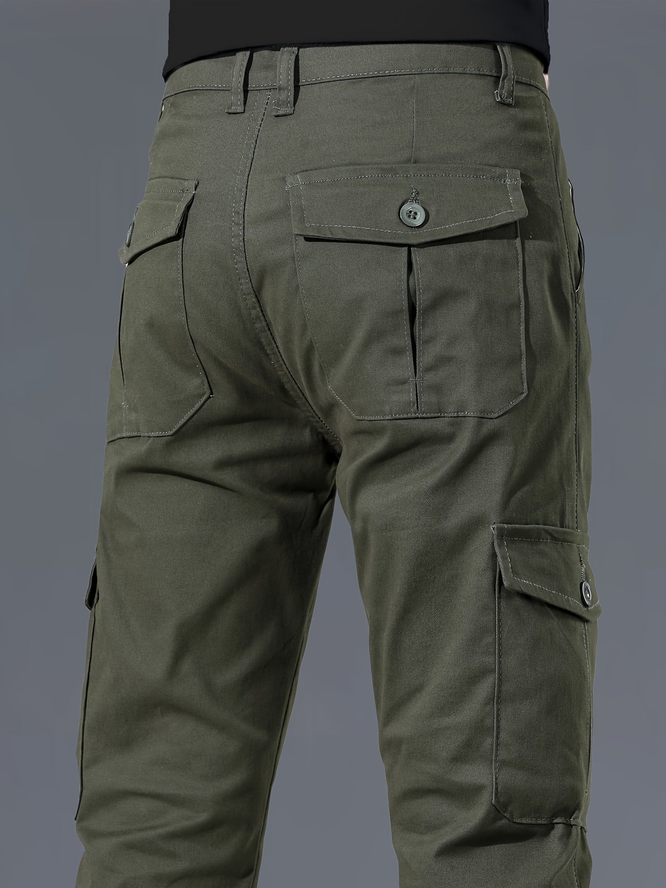 Menss Solid Color Cargo Trouser | Regular Fit