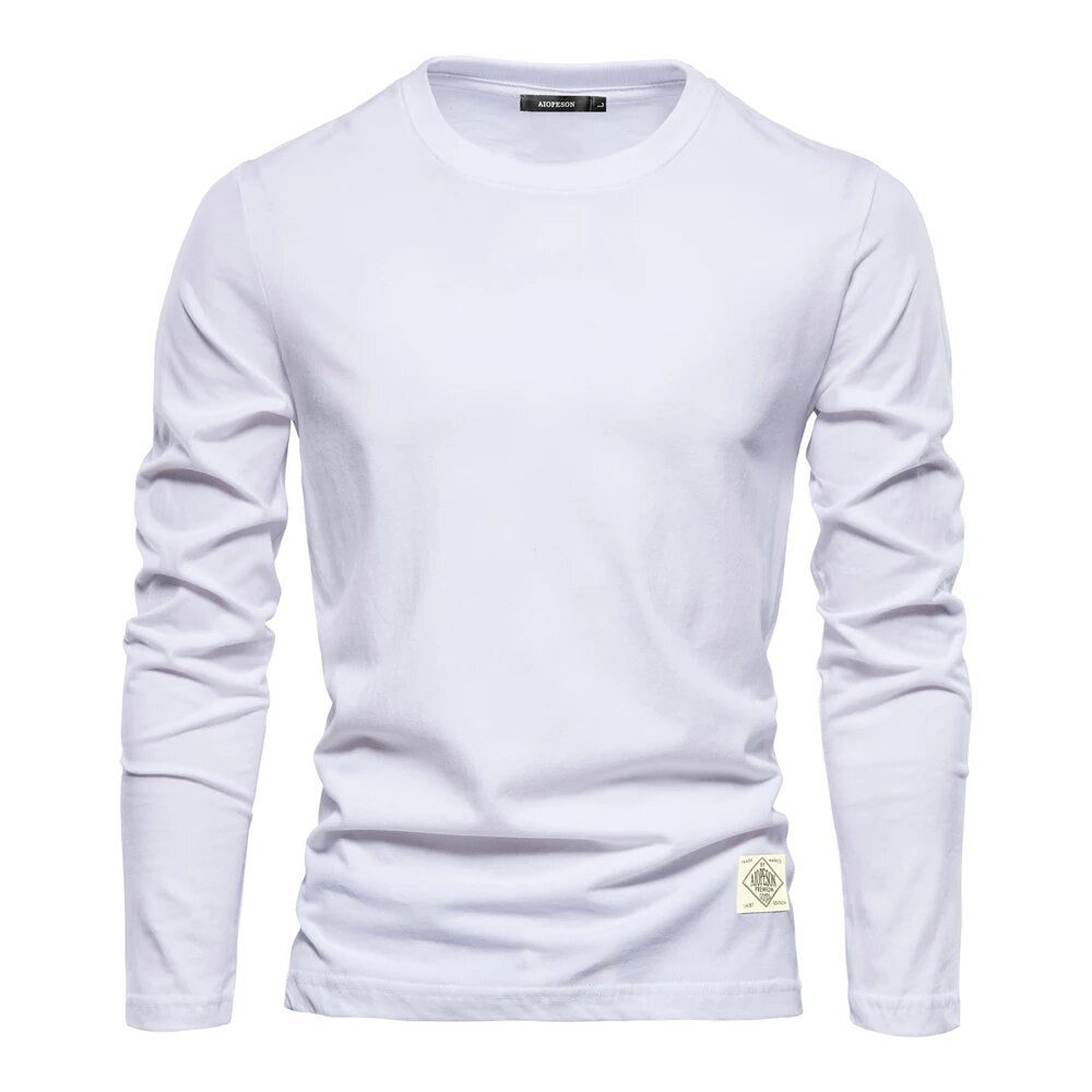 T-Shirt A Manches Longues Décontracté Pour Hommes | Classique