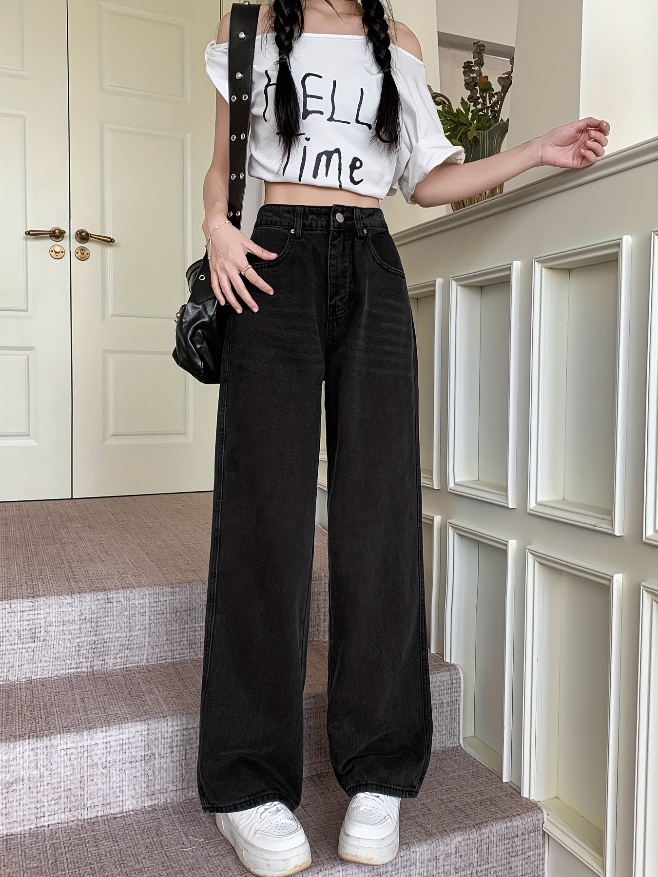 Womens Wide Leg Trouser | Vintage Jeans