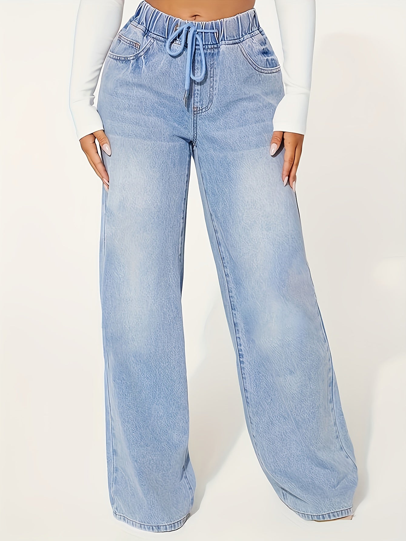 Womens Wide Leg Trousers | Loose Fit Jeans