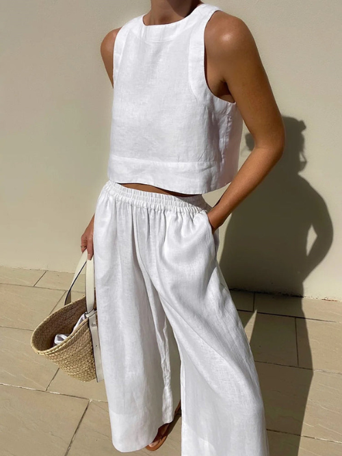 Ensemble Femme Élégant en Deux Pièces | Tenue d'Été