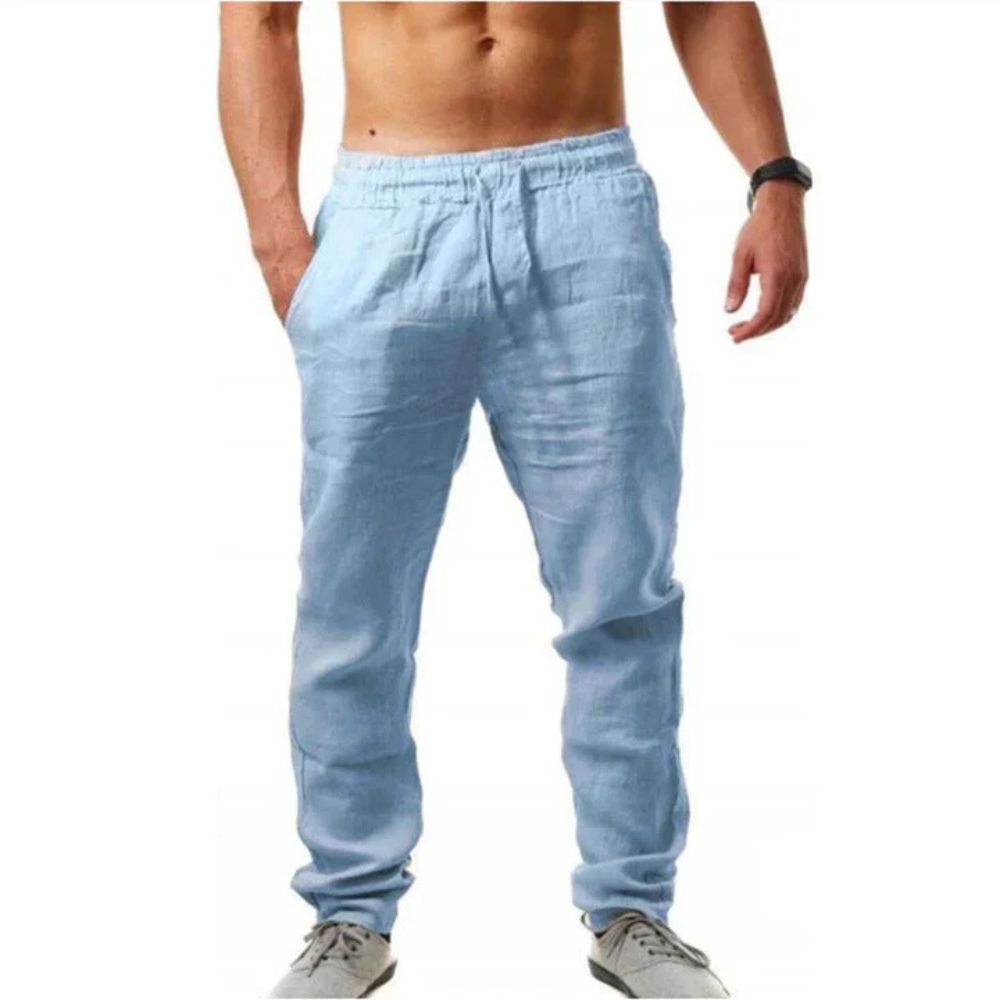 Pantalon Homme Respirant | Pantalon Décontracté Léger pour l'Été