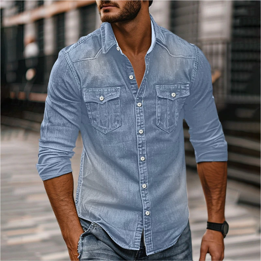 Chemise Casual à Boutons Pour Hommes | Classique