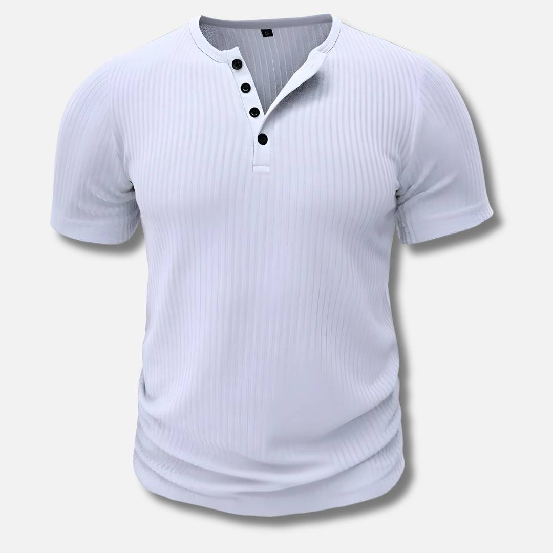T-shirt Henley décontracté pour homme | Stylé