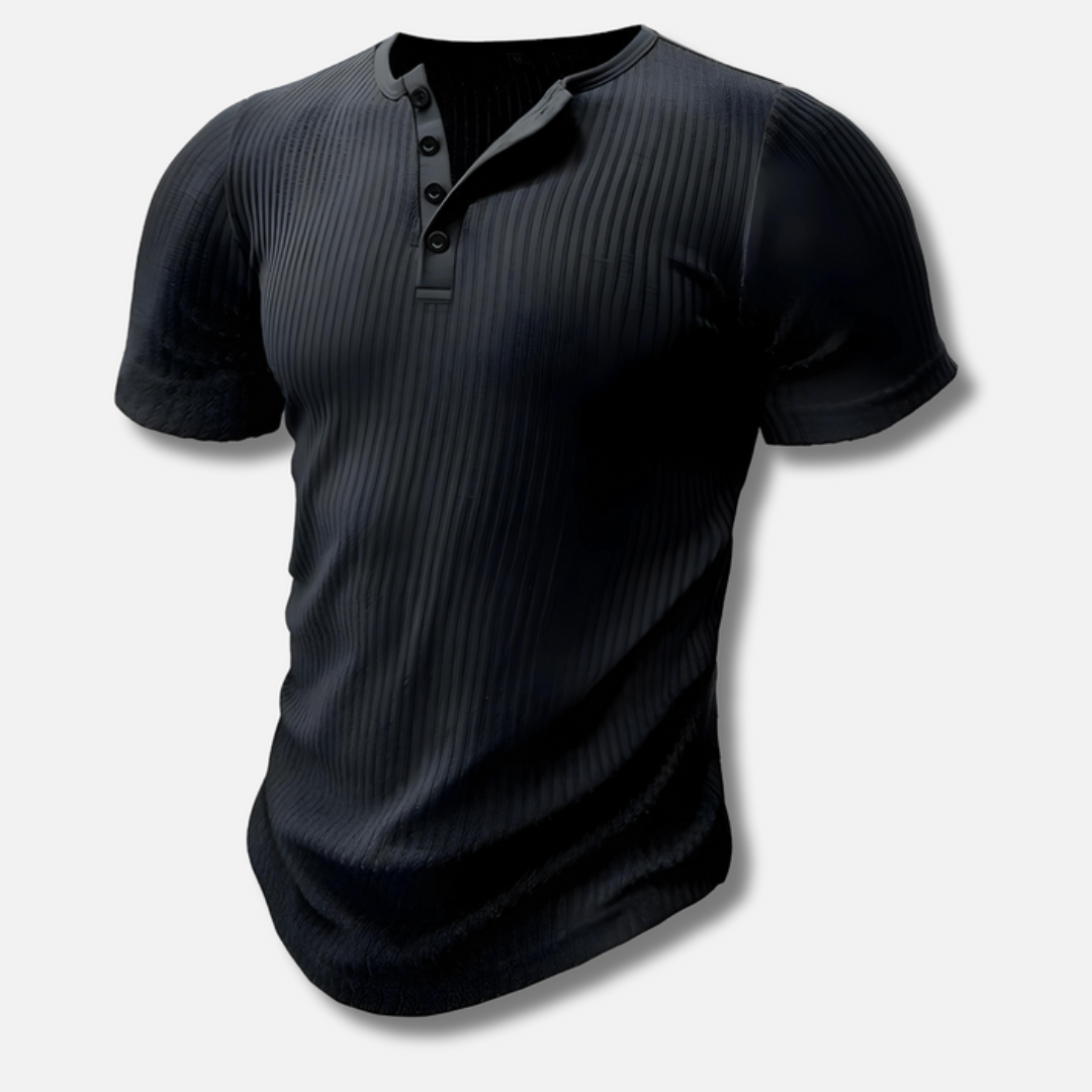 T-shirt Henley décontracté pour homme | Stylé