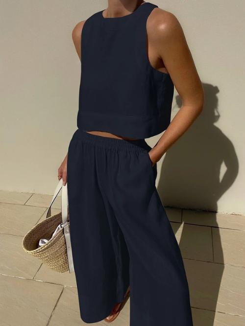 Ensemble Femme Élégant en Deux Pièces | Tenue d'Été