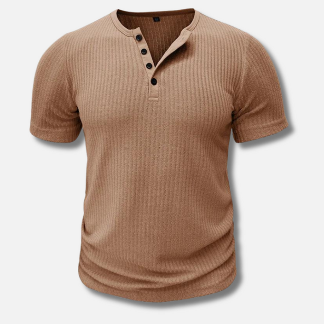 T-shirt Henley décontracté pour homme | Stylé