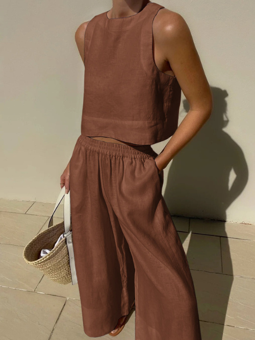 Ensemble Femme Élégant en Deux Pièces | Tenue d'Été