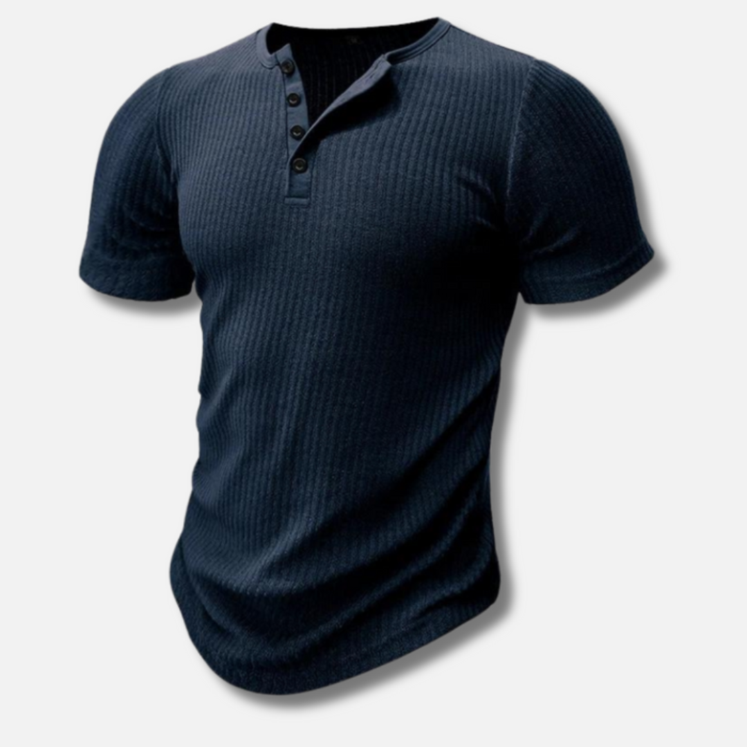 T-shirt Henley décontracté pour homme | Stylé