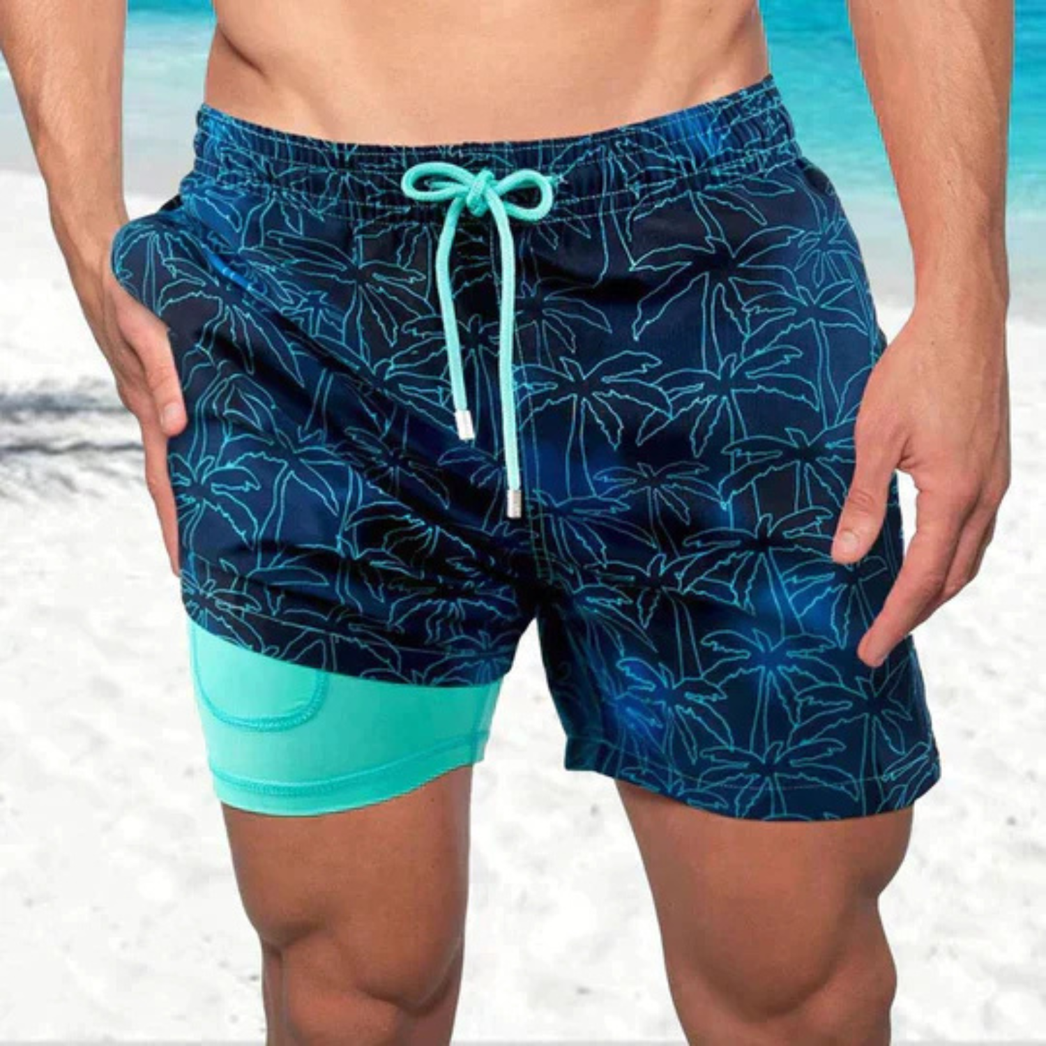 Shorts De Bain Pour Hommes A Séchage Rapide | Vêtements De Plage Légers
