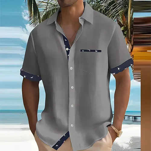 Men’s Short Sleeve Shirt | Button Front