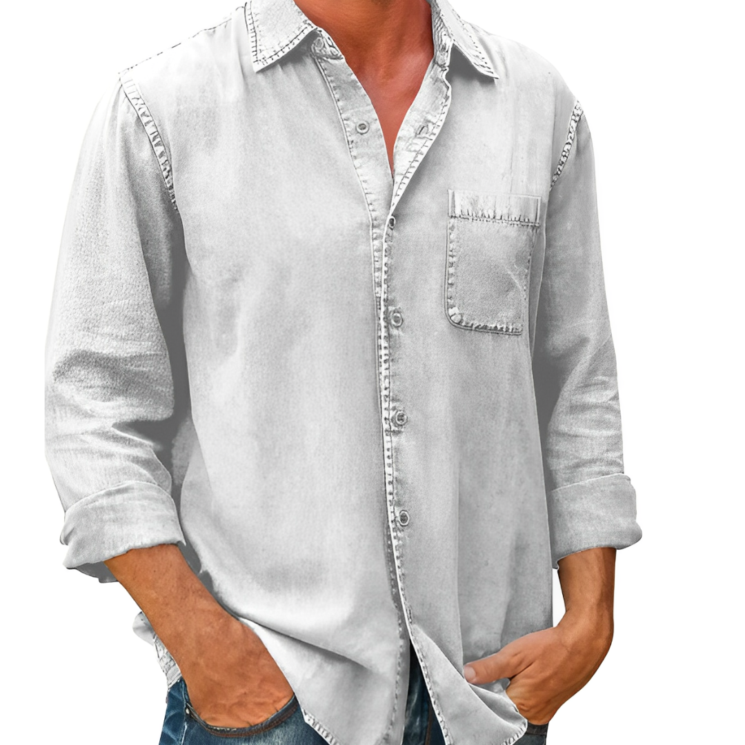 Homme Chemise en Jean | Manches Longues