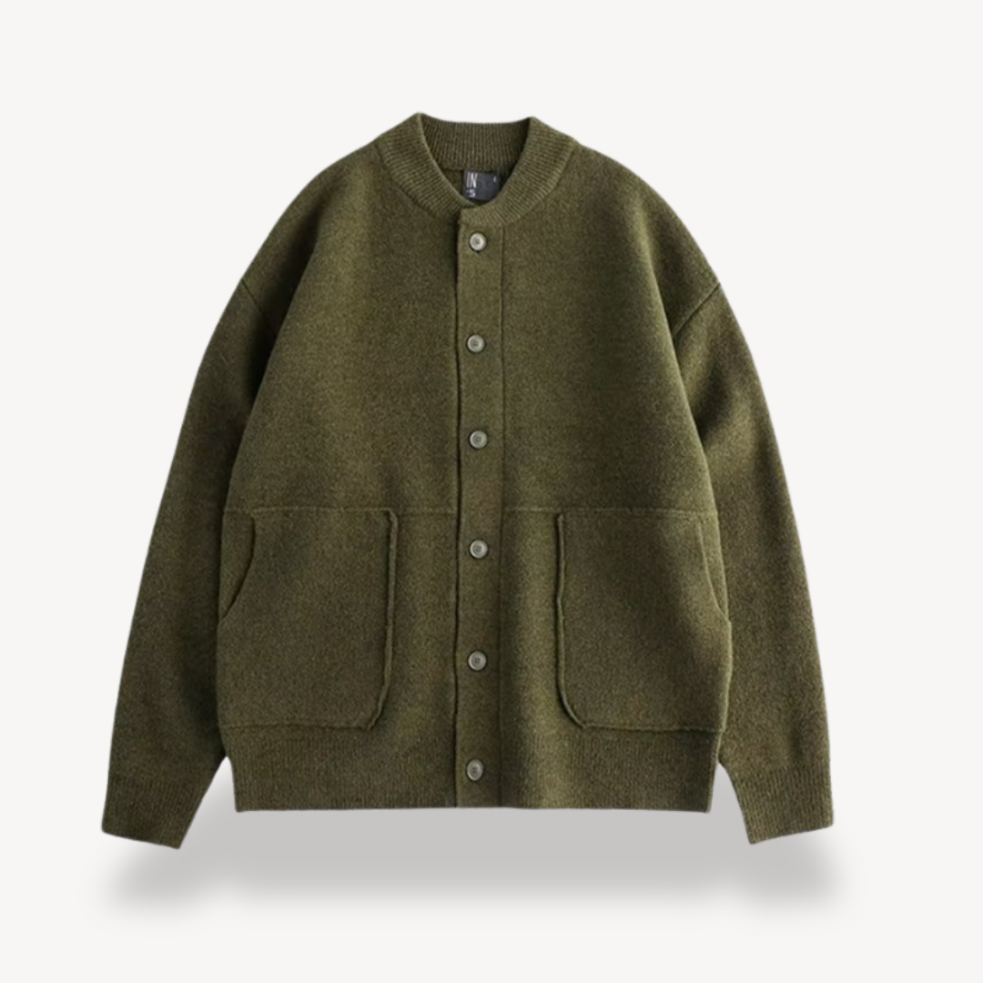 Men’s Oversized Cardigan Button-Up Cardigan | Classic