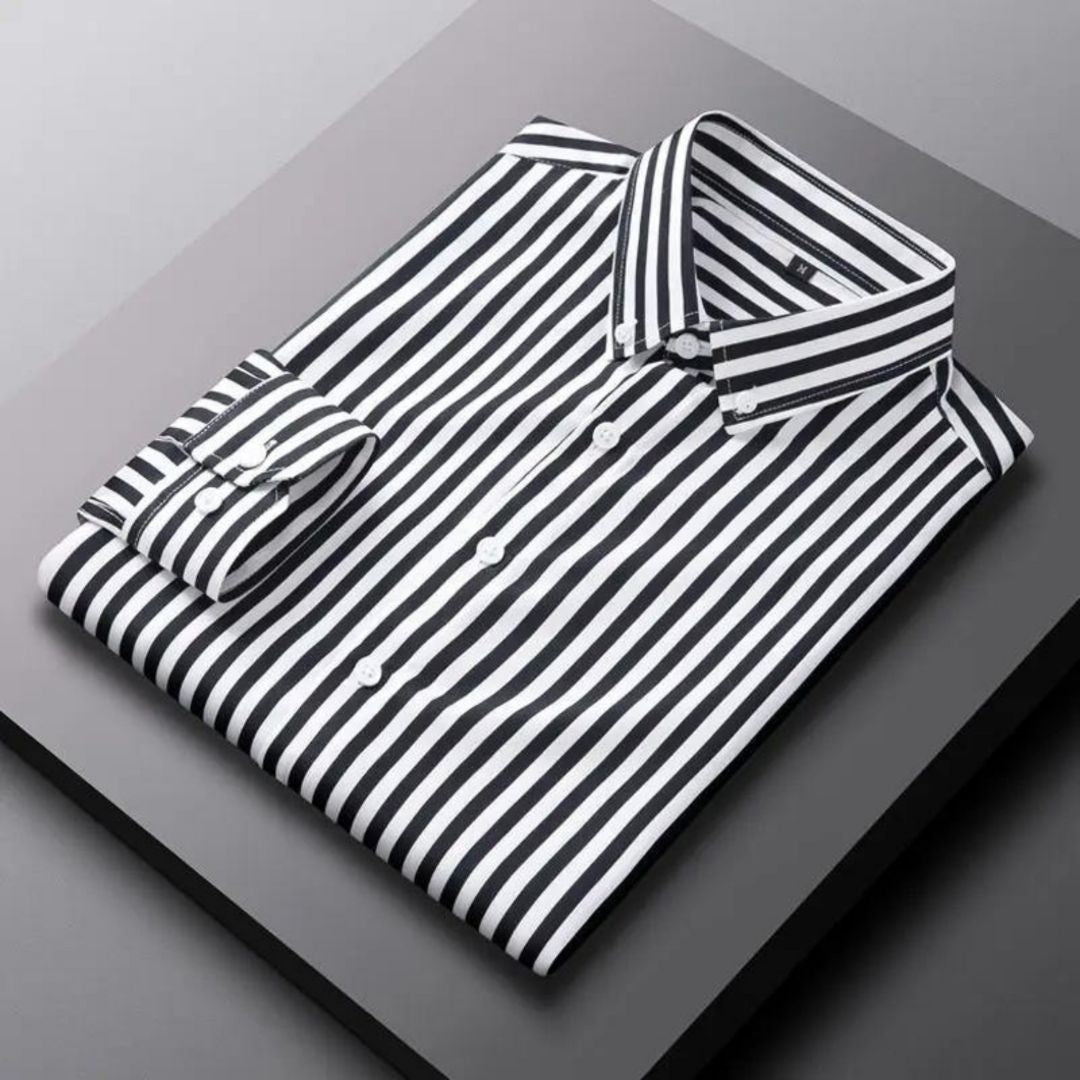 Chemise Rayée Stylée Pour Homme | Décontractée