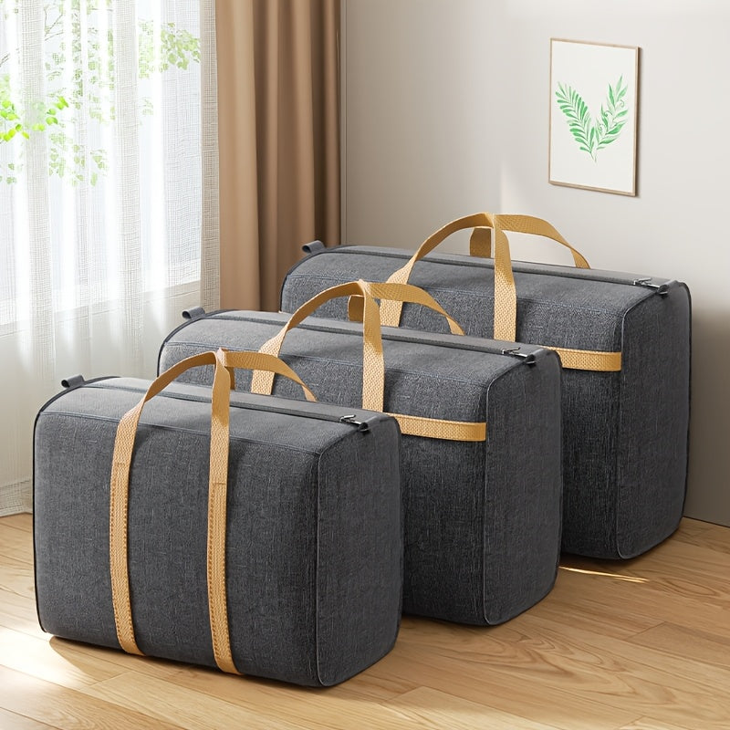 Lot de 2 Sacs de Rangement Pliables Ultra-Résistants | Grande Capacité, Tissu Durable, Idéal pour la Maison, la Voiture et les Voyages