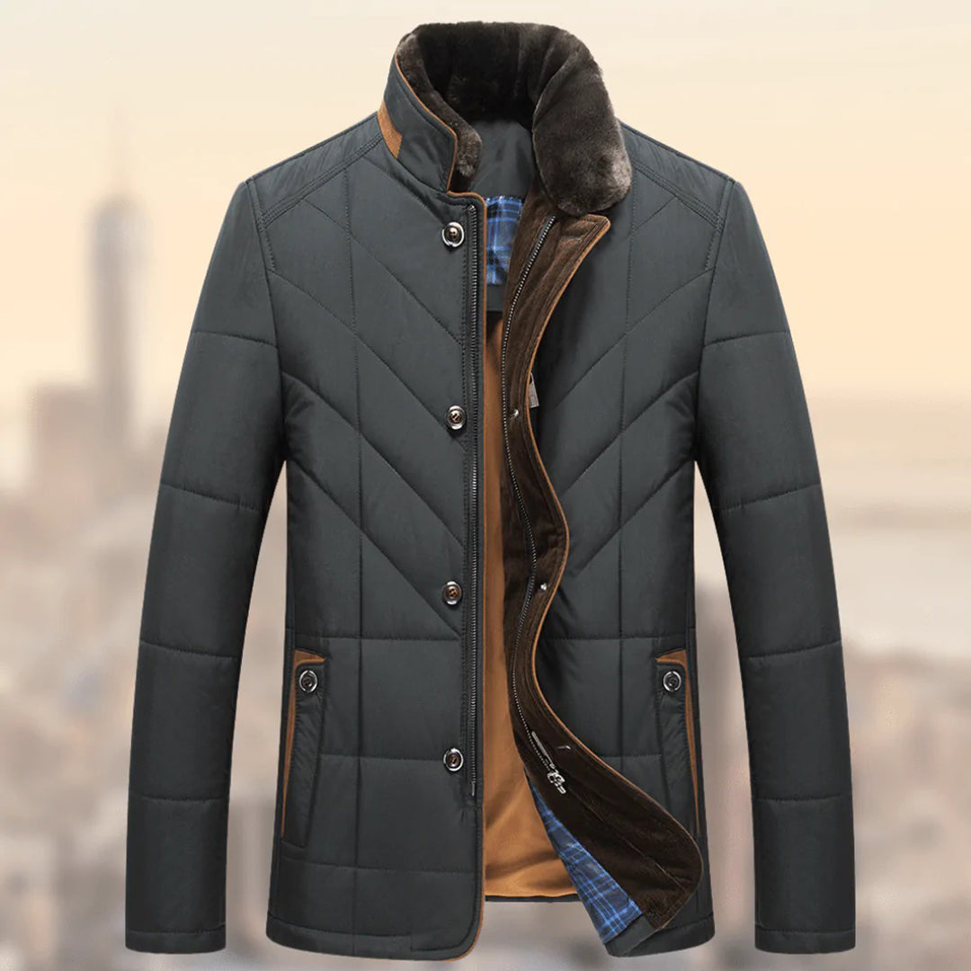 Manteau D'hiver Matelassé Pour Homme | Élégance Chaleureuse, Style Intemporel