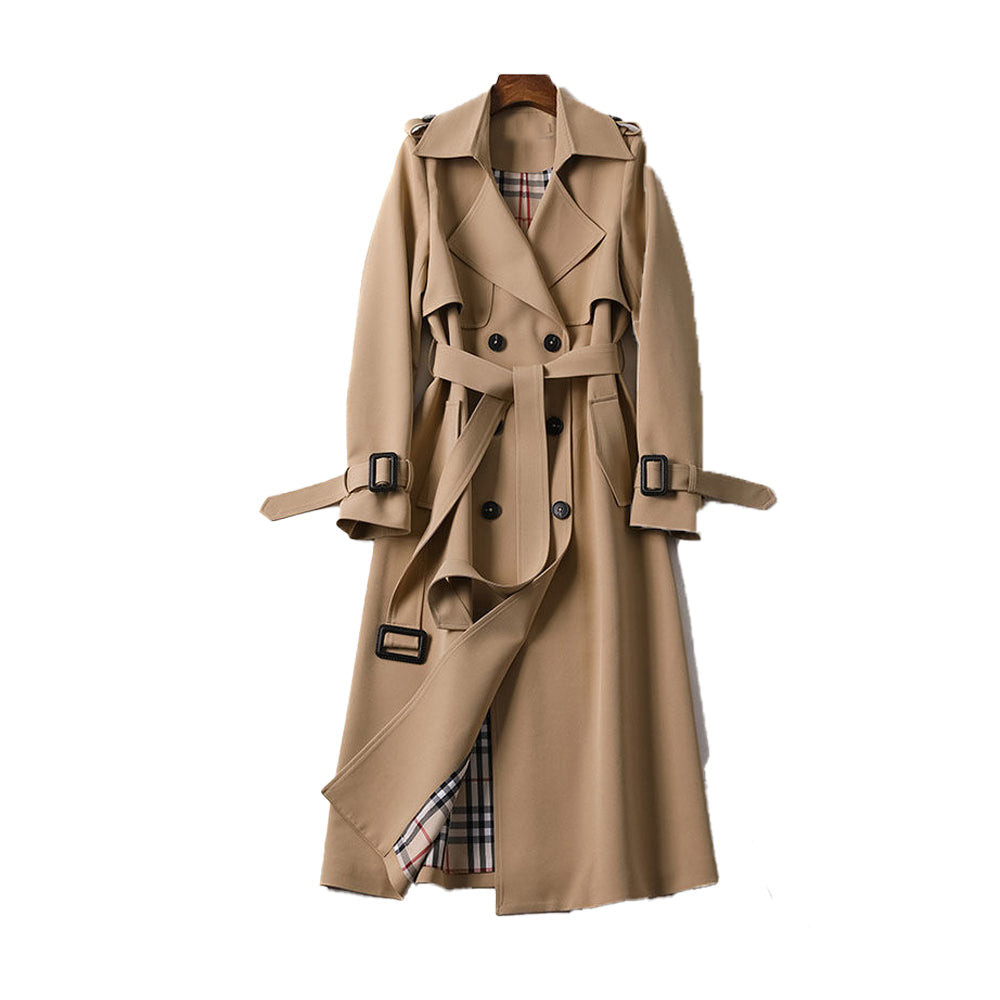 Manteau Trench Classique A Double Bouton Pour Femme | Vêtement Indémodable
