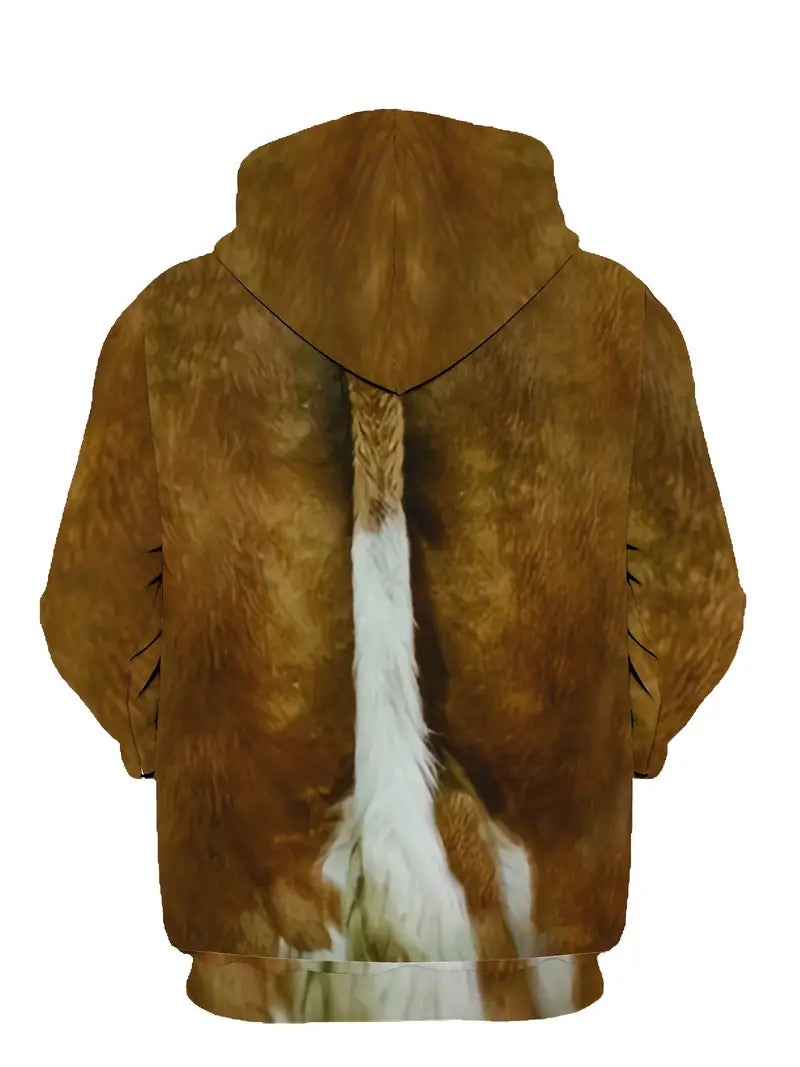 Mens Hoodies Casual | Cow Print