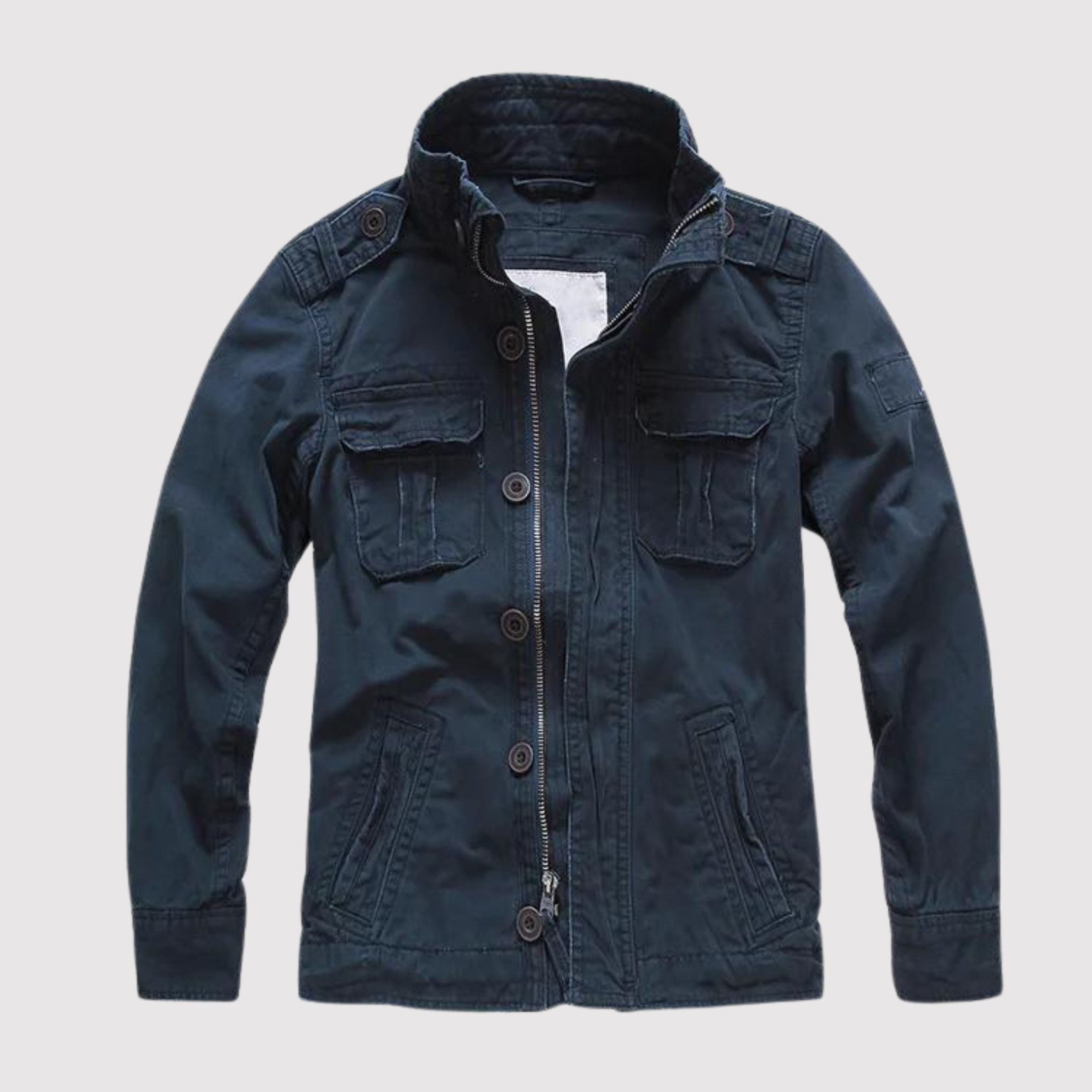 Veste En Jean Rétro Stylée Pour Homme | Multi-Poches